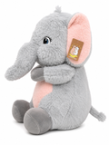 Grey and Pink Elephant Plush Toy