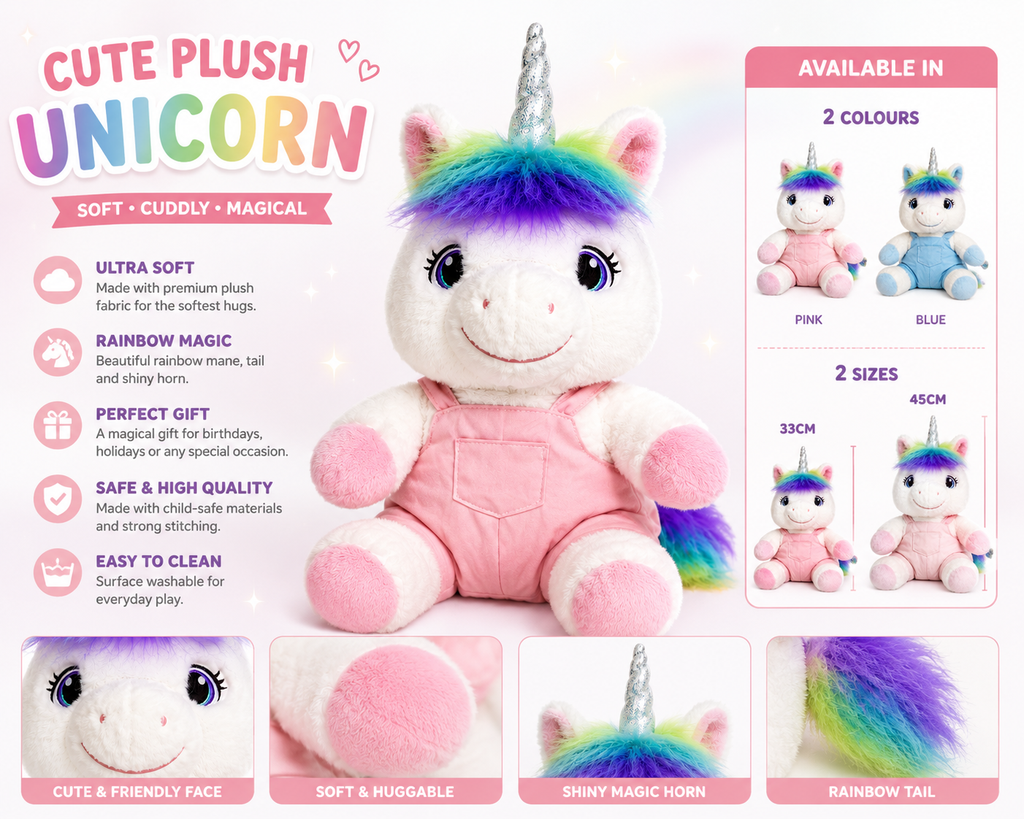 Cute Plush Unicorn