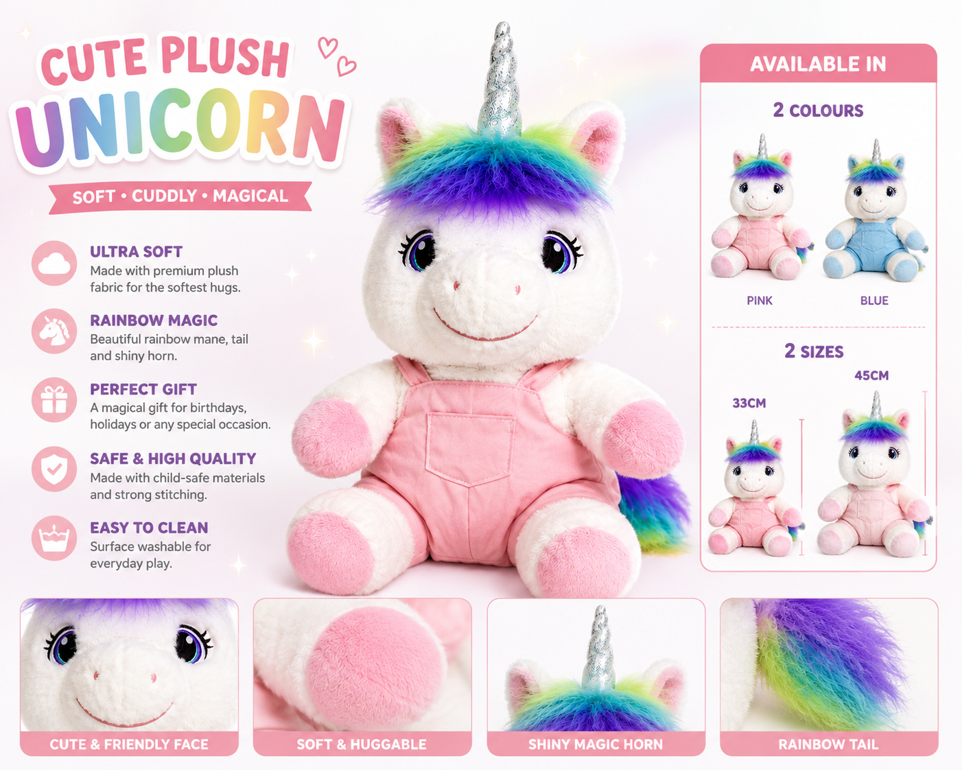 Cute Plush Unicorn