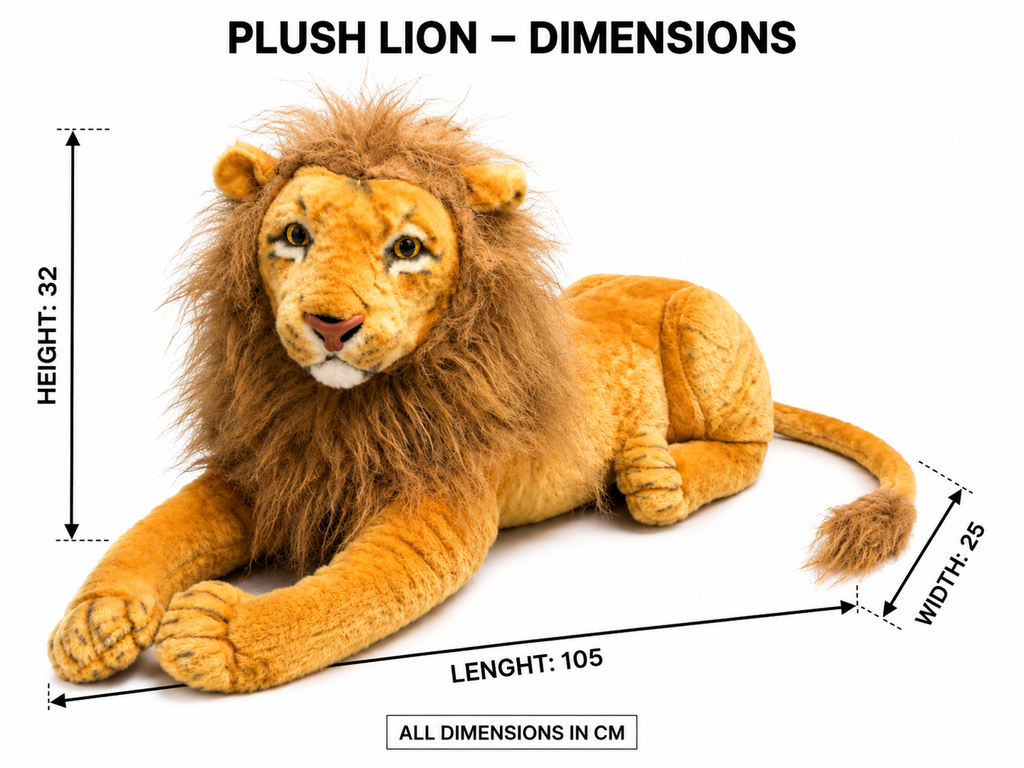 Majestic Plush Lion