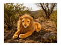Majestic Plush Lion