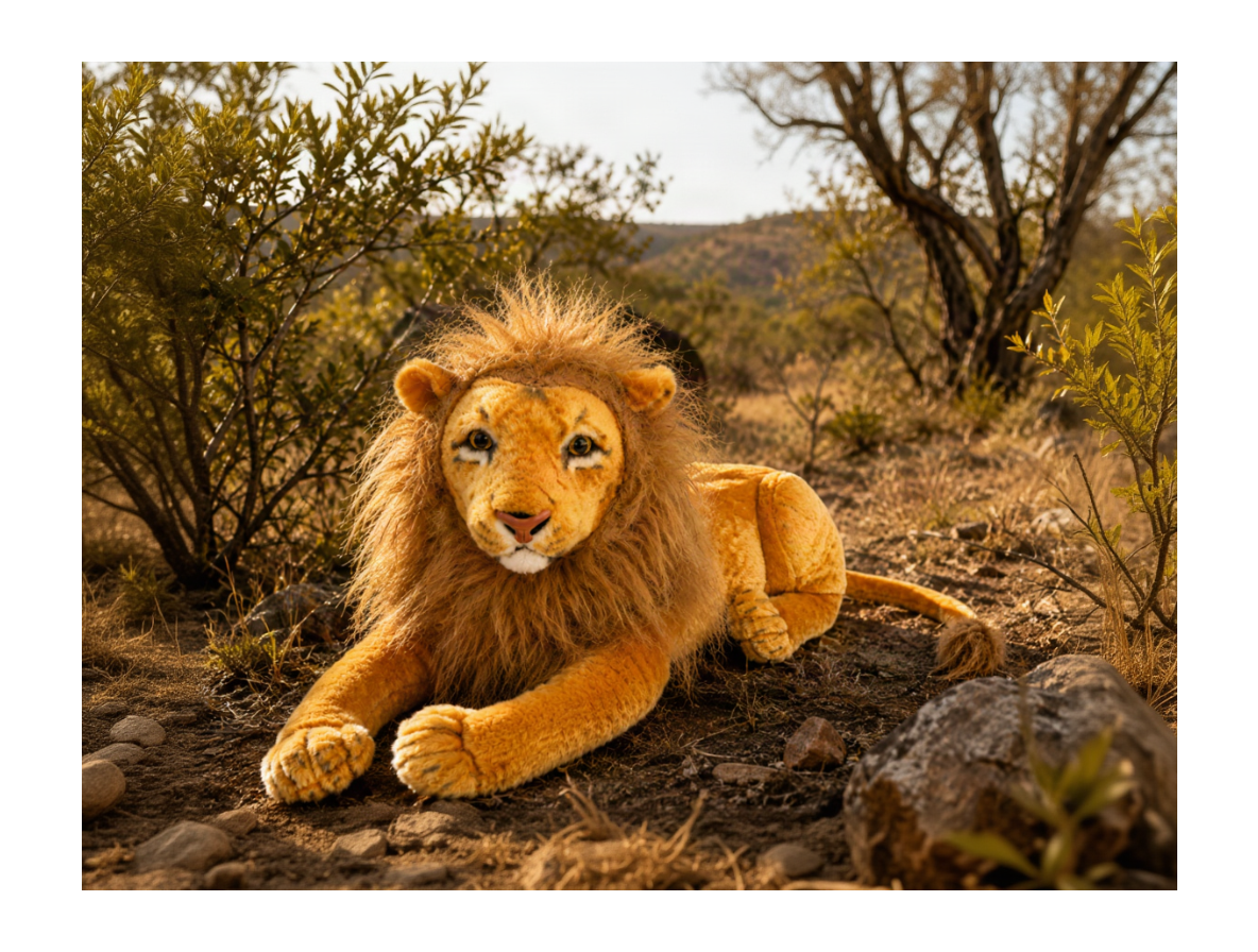 Majestic Plush Lion