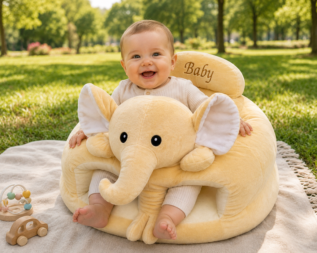Kids Plush Sofa Chair - Elephant