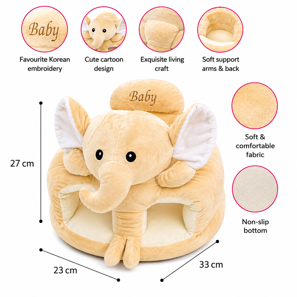 Kids Plush Sofa Chair - Elephant