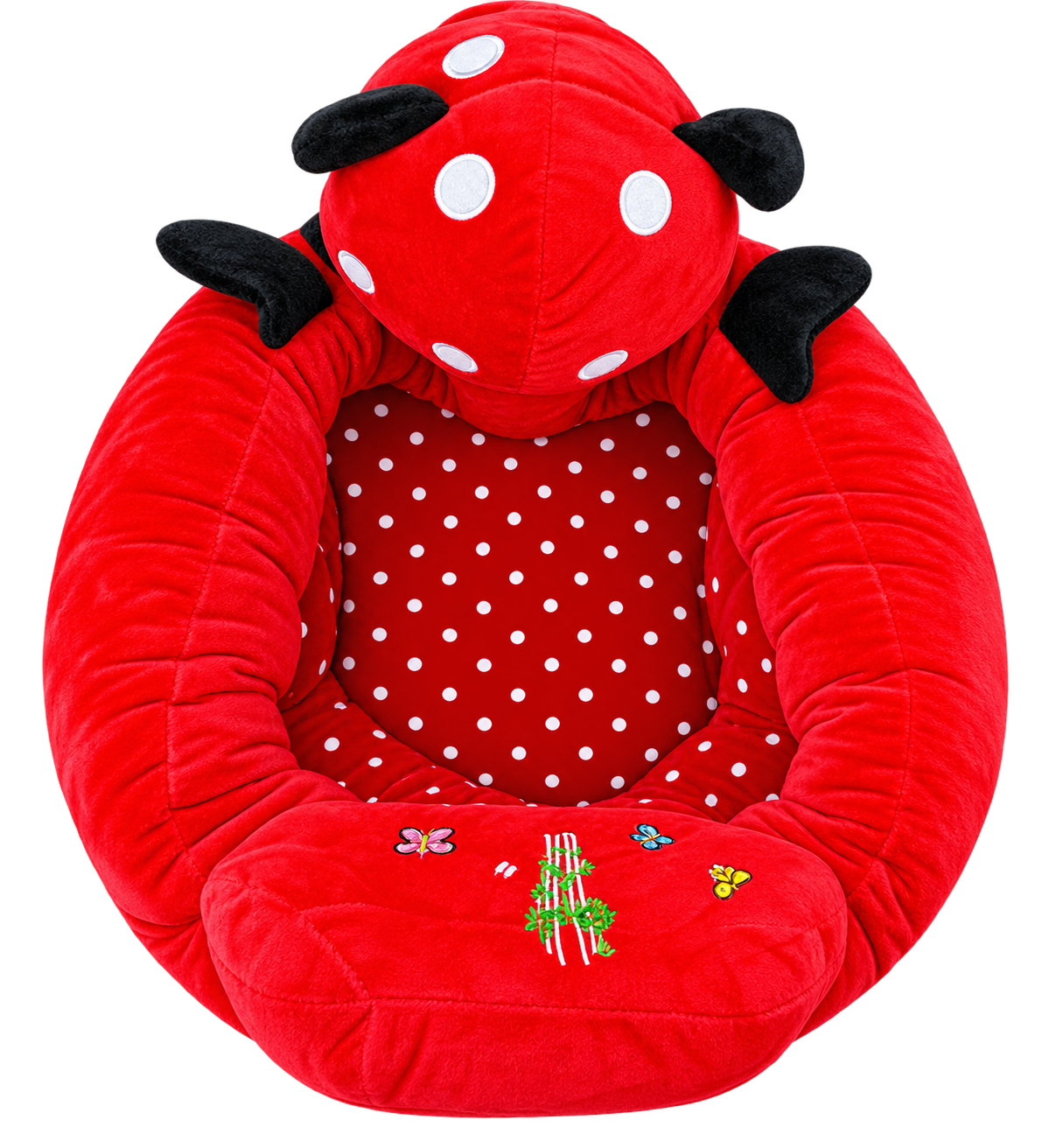 Kids Plush Sofa Chair - Red