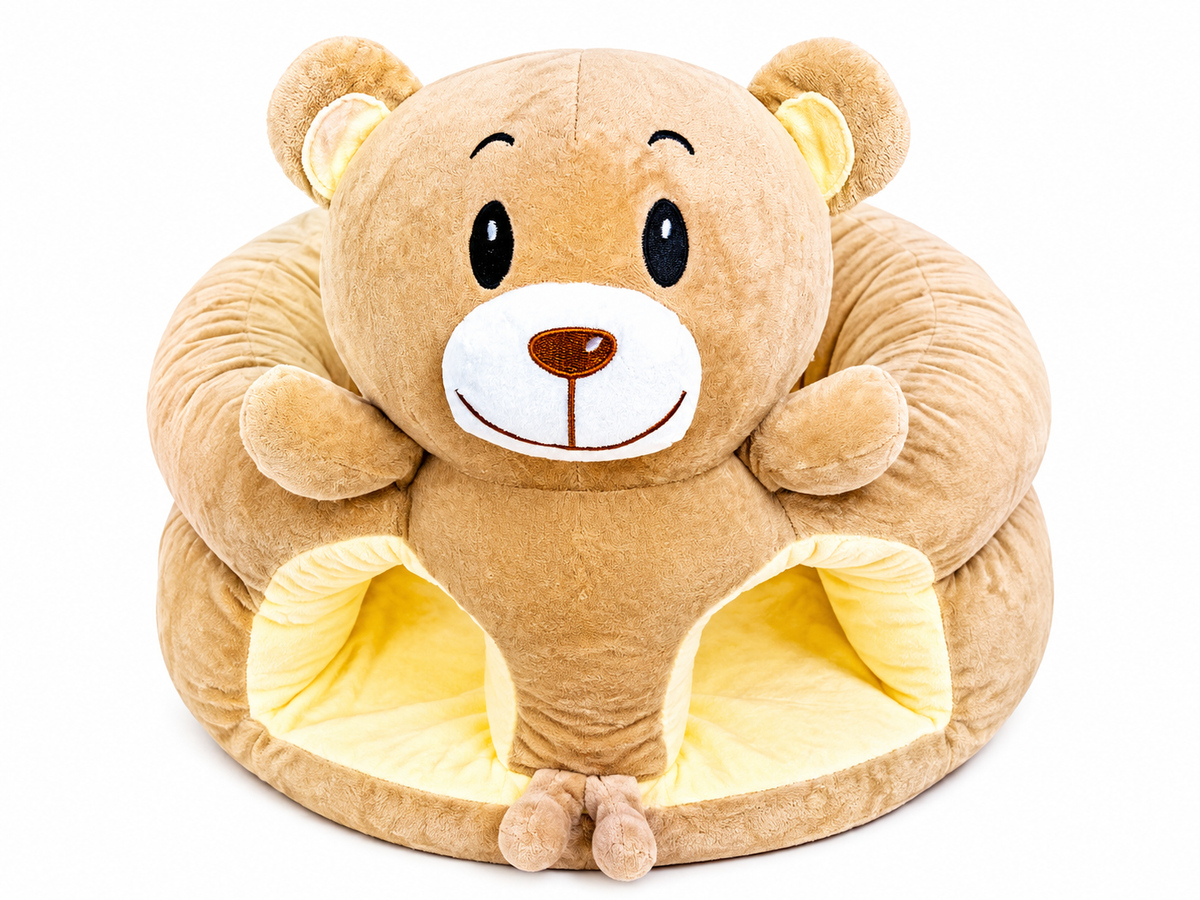 Kids Plush Sofa Chair - Brown Bear