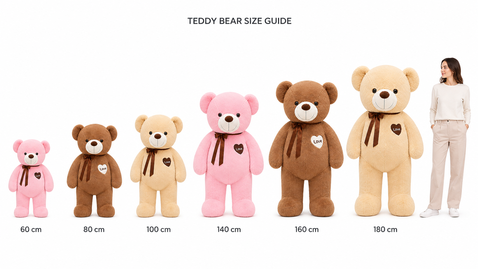 Love Heart Teddy Bear Plush Toy